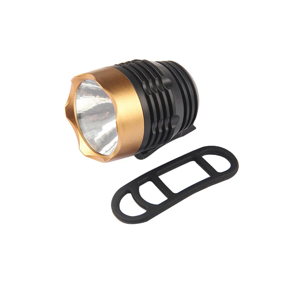 1pcs Gold Мини супер светодиодный Яркий велосипедный светильник 3 светильник ing mode 4 цвета налобный фонарь Водонепроницаемый вспышка передняя лампа велосипедный светильник ing - Цвет: 1pcs Gold