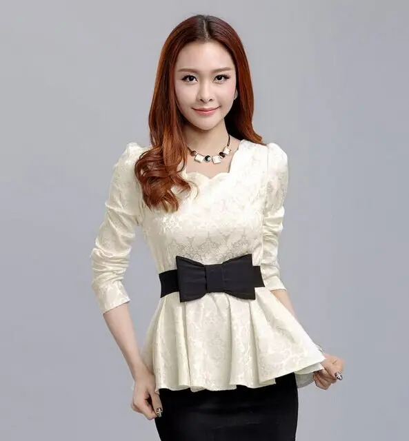 Модная одежда с цветами кружево 2017 Blusas элегантная рубашка оборками Большие
