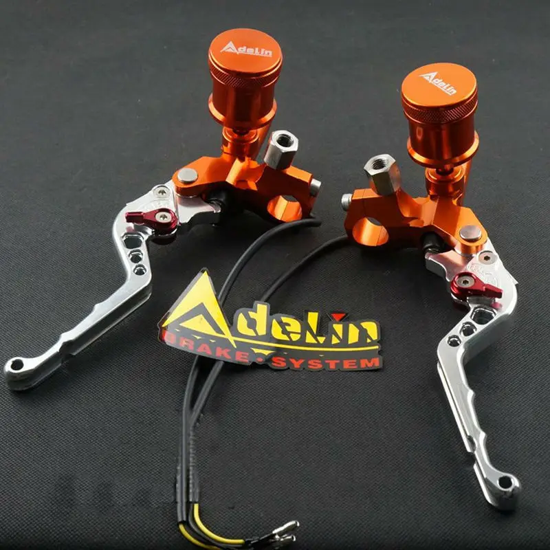 ЧПУ серебристые и оранжевые алюминиевые обновленные рычаги тормозной муфты для