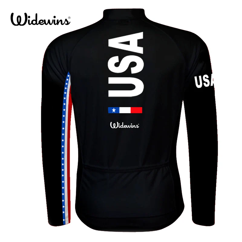 Тонкая велосипедная рубашка pro team черно белая с длинным рукавом США весна лето