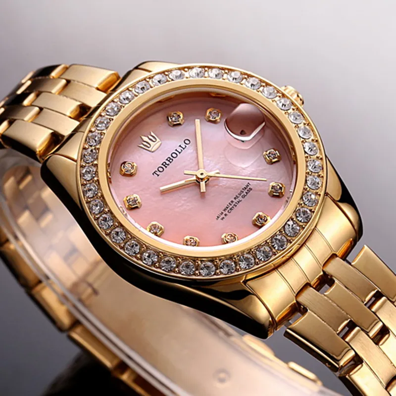 Часы torbolo женские модные водонепроницаемые с оригинальной коробкой|clock fashion|clock