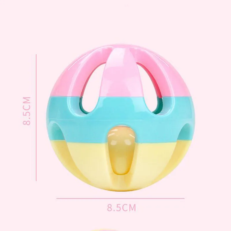 2 шт. Гладкий милый детский погремушка прорезыватель ручные колокольчики
