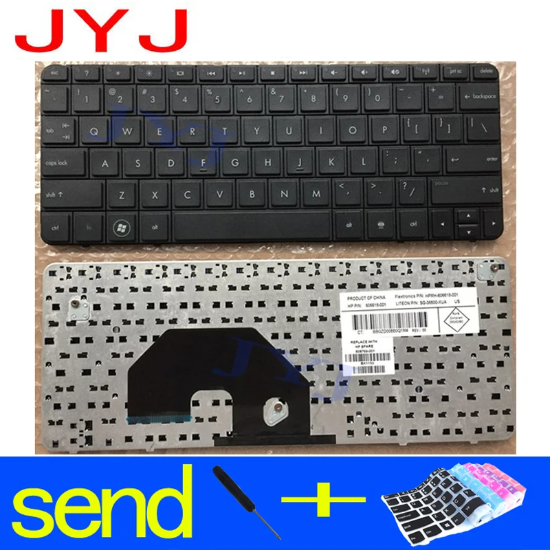 

New laptop keyboard FOR HP CQ10 MINI 110-3000 110-3000 110-3100 FOR mini 110-3019TX 3069TX Send a transparent protective film