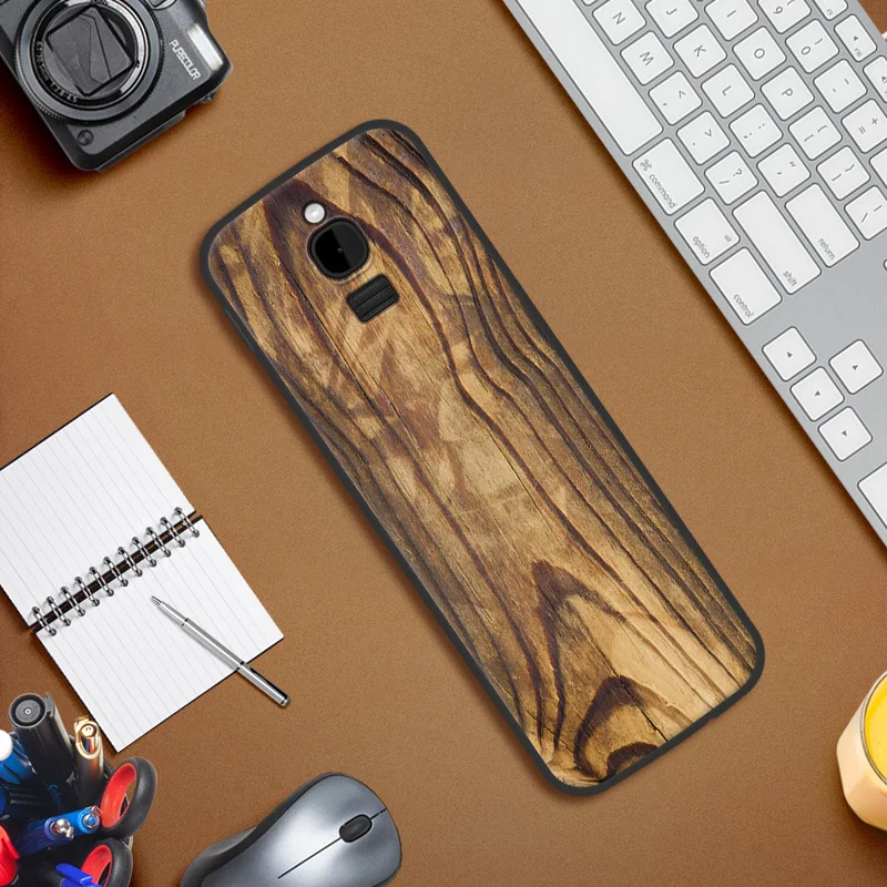 Чехол для Nokia 8110 4G силиконовый мягкий чехол из тпу телефона с рисунком под дерево