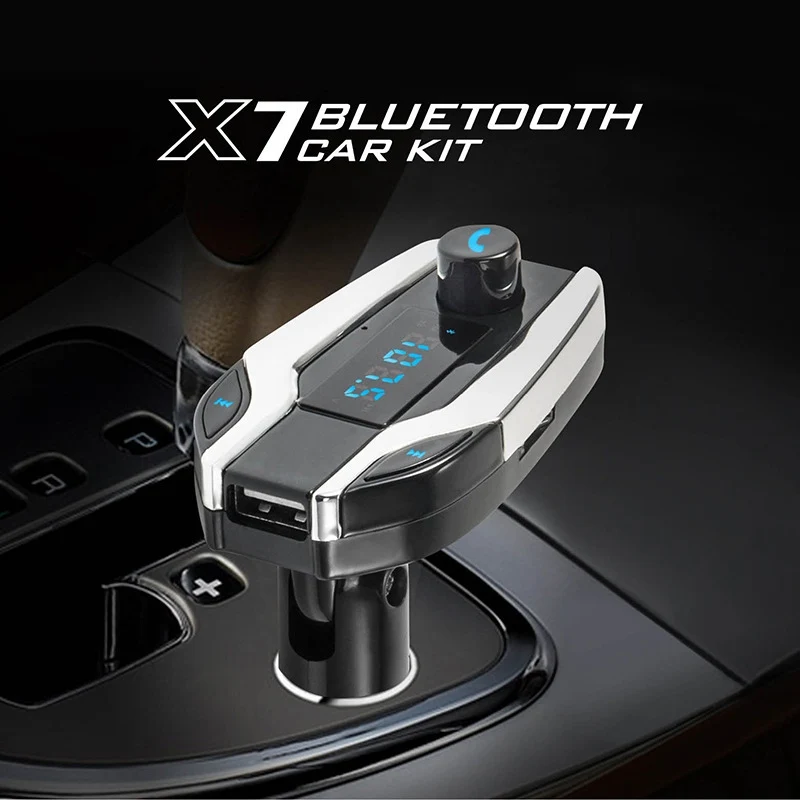 Автомобильный комплект с Bluetooth беспроводной fm-передатчик Радио адаптер