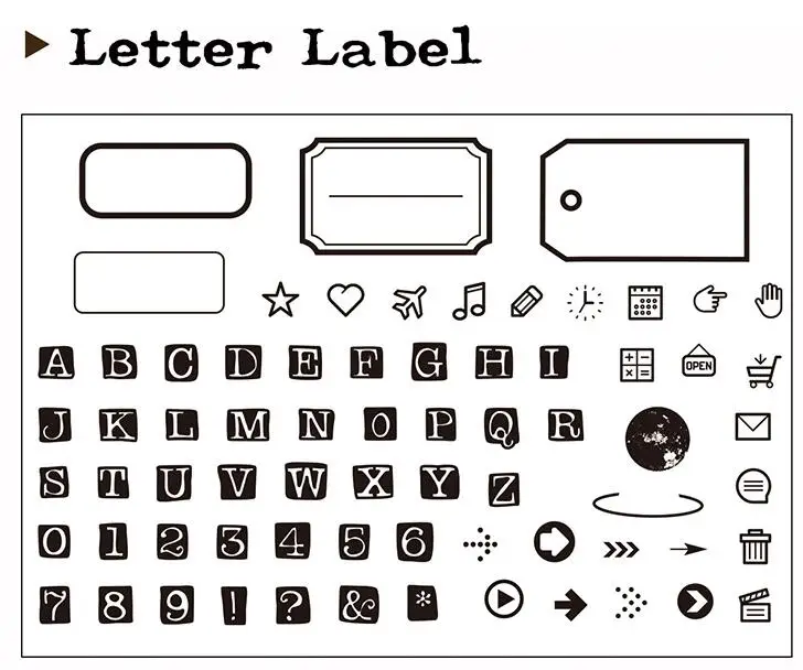 letter lable Transparent Clear Stamps for D Stamp Or stamp DIY Scrapbooking Kids Fun Decoration Supplies A544 | Канцтовары для
