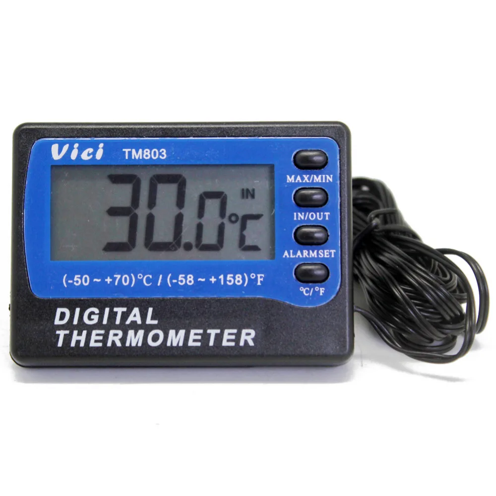 Термометр для холодильника VICI TM803 с сигнализацией C F 1C 3 м длина кабеля мин макс A803