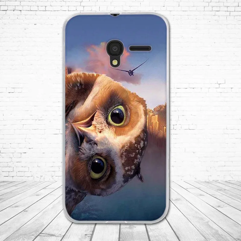 Силиконовый чехол для телефона Alcatel One Touch Pixi 3 4 5 "5017 5017D 5017X 5019D с принтом задняя