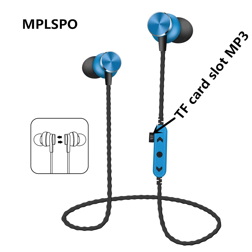 

MPLSPO спортивные Bluetooth-наушники; Металлические Магнитные беспроводные наушники; Наушники для бега; Стереонаушники; Super Bass; Гарнитура для Xiaomi, ...