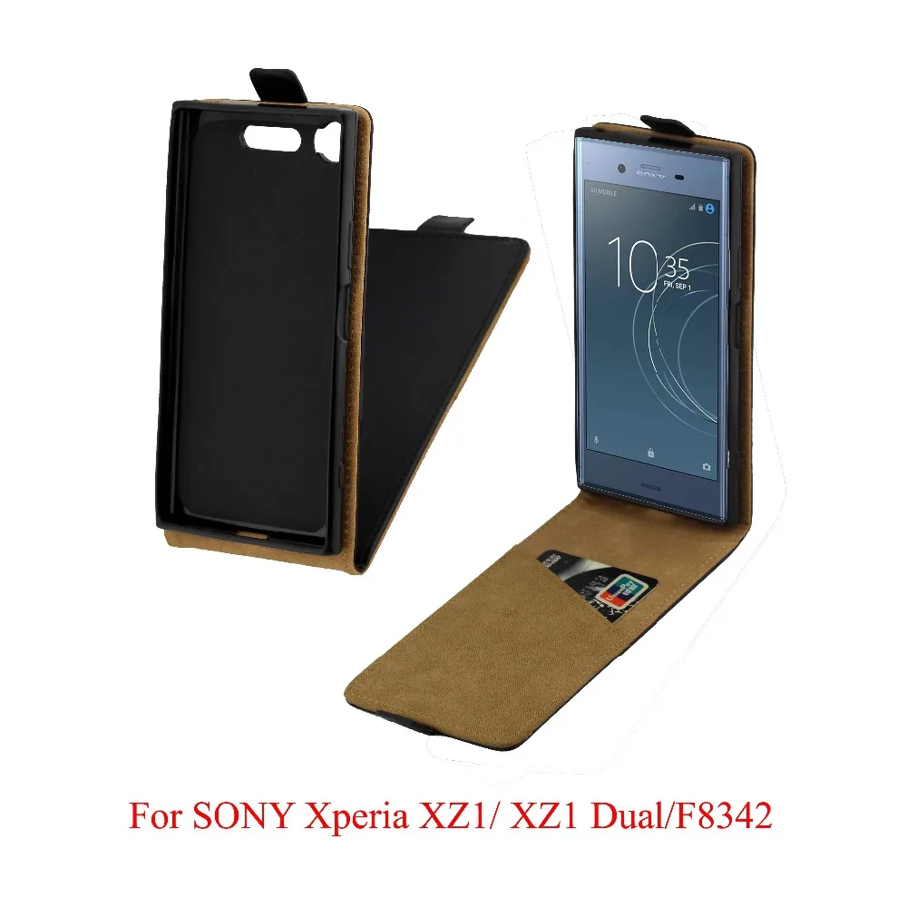 Для Sony Xperia XZ1 F8342 Роскошный чехол книжка из искусственной кожи для Dual G8342