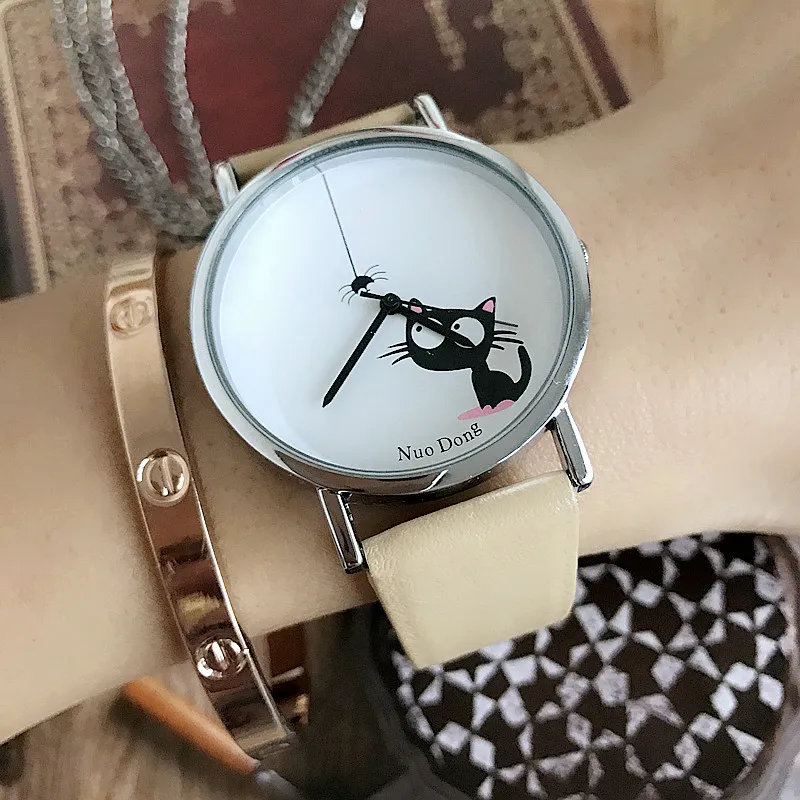 Новинка 2016 женские повседневные часы с изображением маленького человека паука