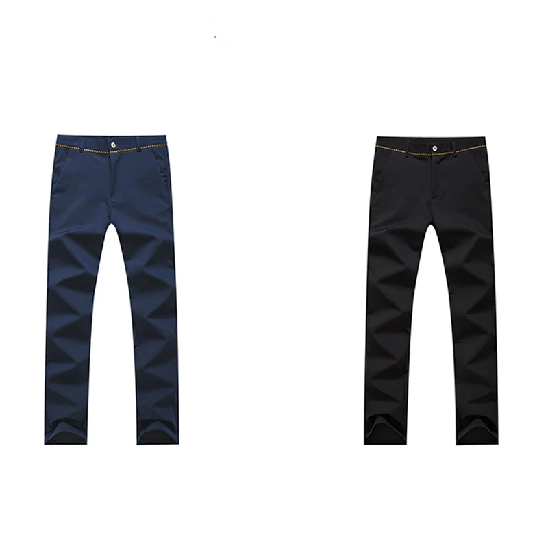 2017 новые весенние и летние стильные мужские повседневные длинные брюки высокого