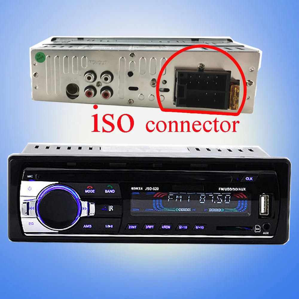 FM/SD/USB/AUX автомобильный стерео радио несколько эквалайзеров MP3-плеер JSD 520 1 DIN 12 В головное устройство Bluetooth MP3/WMA/WAV плеер