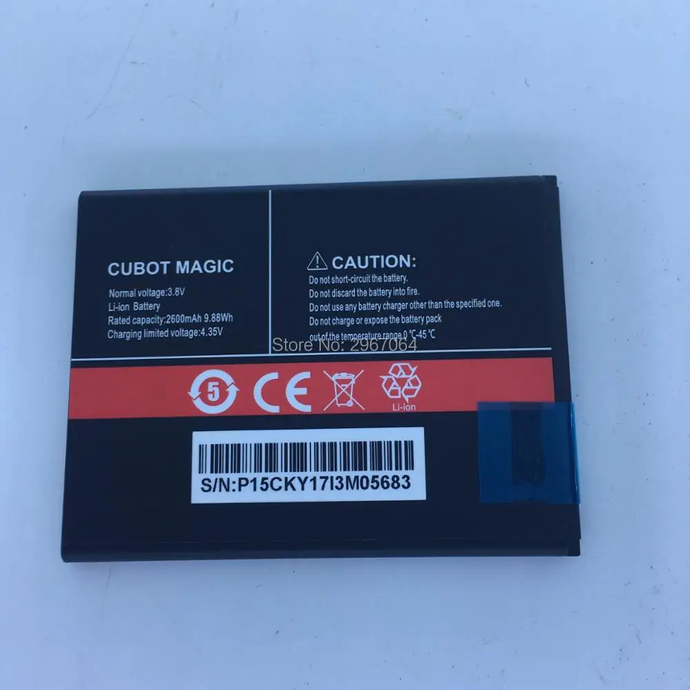 Аккумулятор для смартфона CUBOT magic 2600 мАч 5 0 дюйма MTK6737 | Мобильные телефоны и
