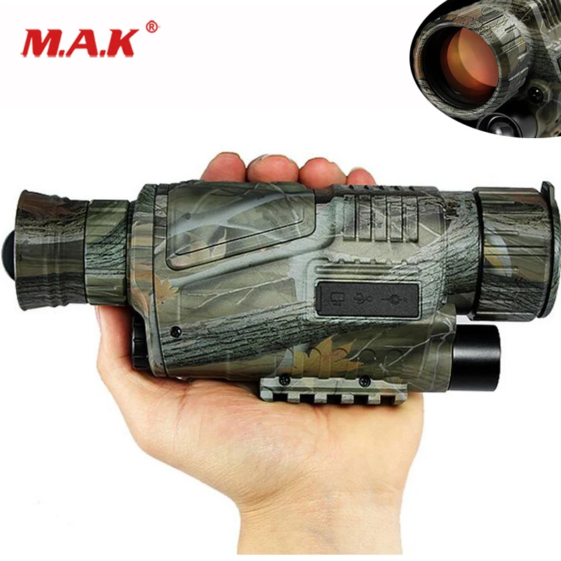 

5X40 Monocular Telescope with Night Vision and CCD IR Digitale fit 2m-200m View Range for Outdoor Watching and Hunting Camping