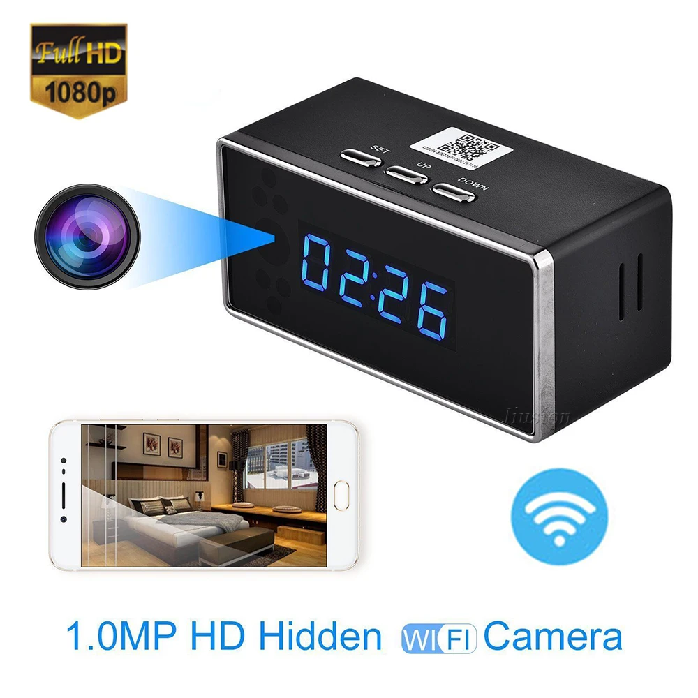 Беспроводная мини Wi Fi камера с будильником HD 1080 P дистанционная безопасность
