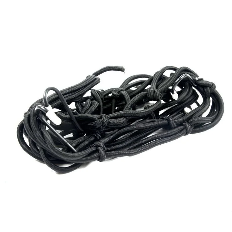 2020 Новое поступление! Сеть для багажа мотоцикла 6 крючков черный Бесплатная