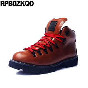 Ботинки мужские осенние короткие, на шнуровке, в стиле ретро, непромокаемые, британский стиль, осень размера плюс