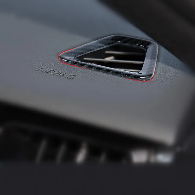 

Для Volvo XC60 2018 Air Outlet Cover Trim Carbon fiber Black Car AC Accessories LHD