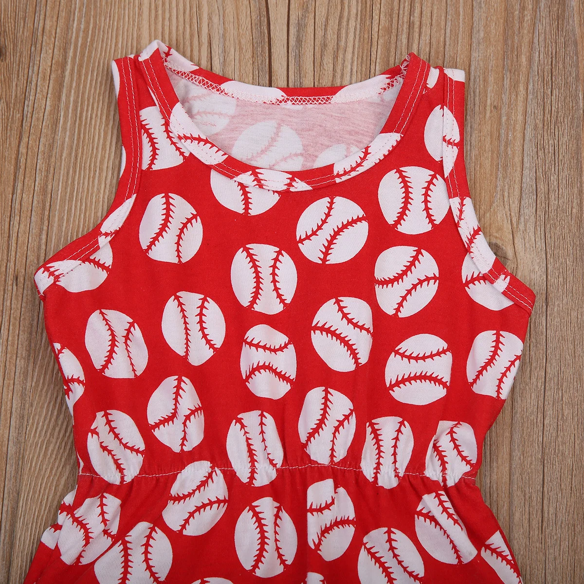 2017 популярный летний хлопковый комбинезон красного цвета с футбольным принтом