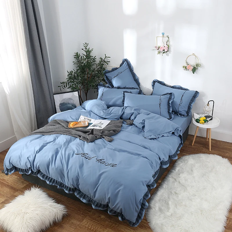 Комплект постельного белья из 4 предметов летнее стеганое одеяло простыня