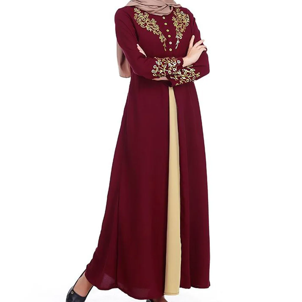 2019 мусульманское платье женское MyBatua abaya с хиджабом jilbaba мусульманская одежда
