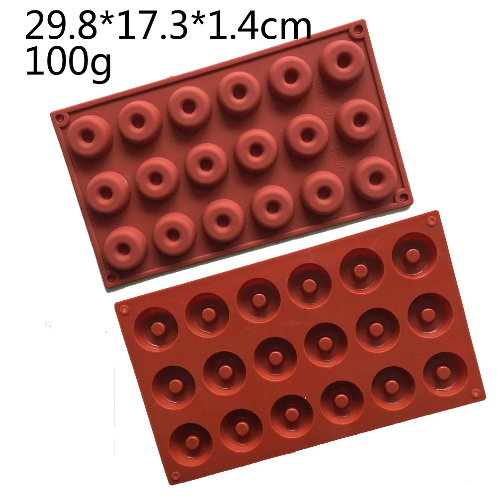 6/8/18 полость цветок Круглый Силиконовый пончик шоколадная Форма Силиконовые Пан