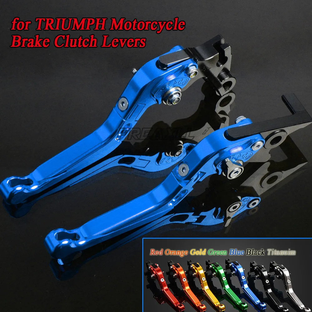 Рычаги тормозные для мотоцикла TRIUMPH DAYTONA 675 R SPEED TRIPLE 1050 CNC алюминиевые складные