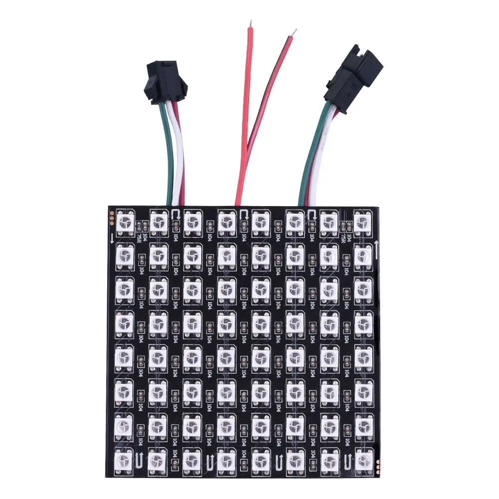 Miroad 8x8 RGB LED гибкий WS2812B 5050 матрица Мечта Цвет Индивидуально Адресуемых