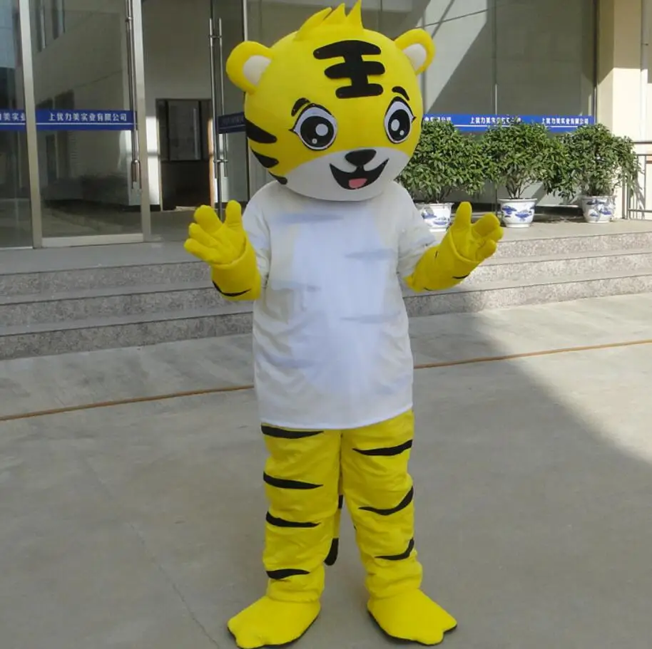 

Anime Cartoon Tiger Mascot Costume Animal Cartoon fancy dress Adult Size Outfit Free Shipping For Adult Enterainment