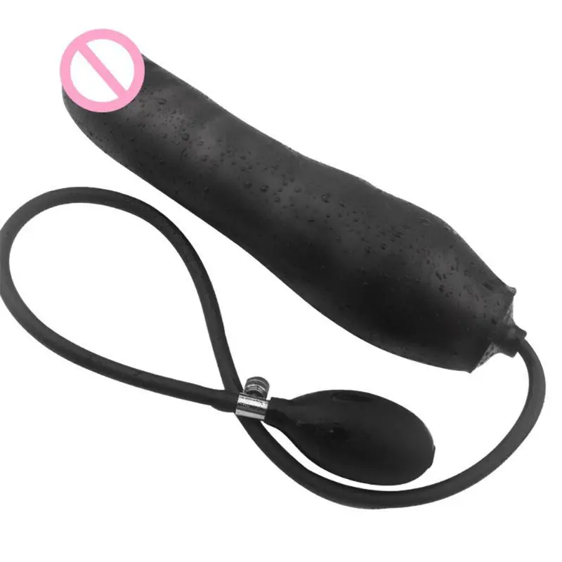 Silicone Anal Plug Inflatable Dildo Butt Stretcher Pump Expandable Massager Sex Toy for Women Men |
