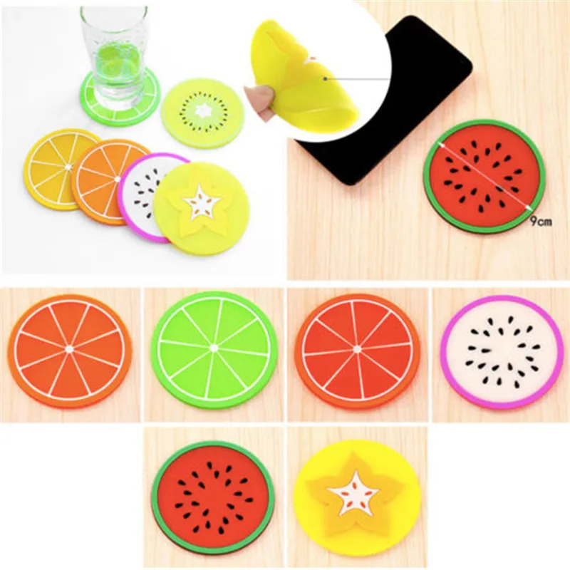 Нескользящая силиконовая салфетка для столовых приборов разноцветные коврики