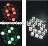 Миниатюрный RGB Светодиодный прожектор 18*3 Вт с подвижной головкой освещение для