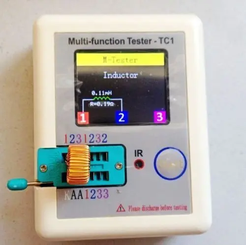 Тестер транзисторов-полноцветный графический дисплей LCR - TC1 |