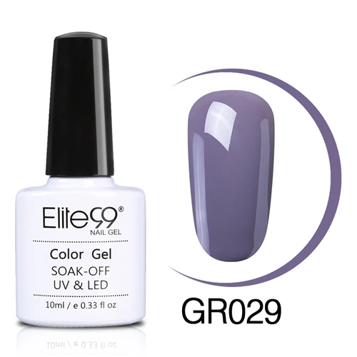029 Elite99 Soak Off Green Series Гель-лак 10 мл Светодиодный УФ-гель лак для ногтей Праймер УФ гель лак для ногтей художественная краска для маникюра - Цвет: 029