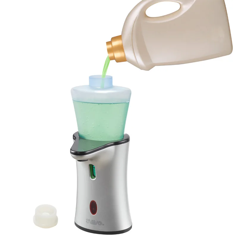 220 мл инфракрасный автоматический индукционный диспенсер для мыла Серебряная