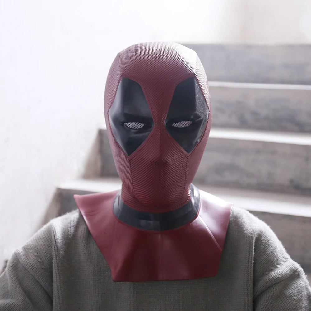 Новая маска Moive Deadpool 2 дышащая ПВХ маска на все лицо Хэллоуин косплей реквизит капот шлем