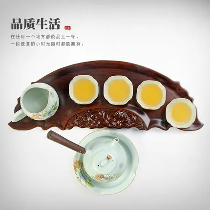 

Simple ceramic tea set Ru porcelain Kung Fu tea set storage box set of high-grade tea sets