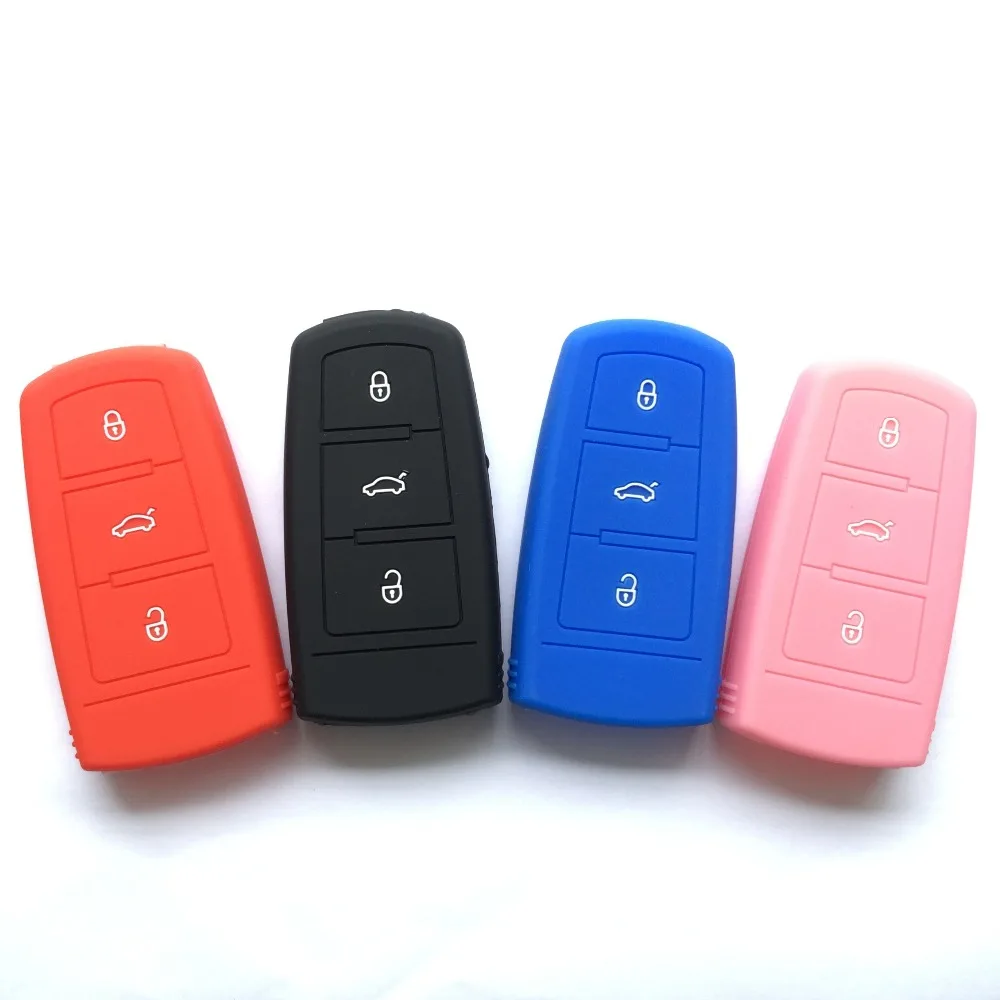 Смарт ключ защиты чехол для Volkswagen VW Passat B6 3C B7 VOLKSWAGEN CC Magotan 3 кнопки силиконовый