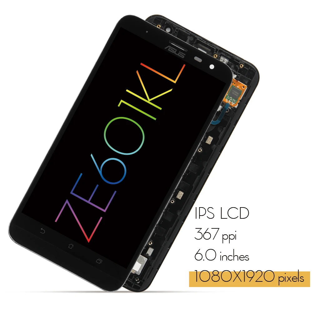 6 ''ЖК дисплей сенсорный экран для Asus ZenFone 2 Laser ZE601KL 601KL Z011D панель дигитайзер