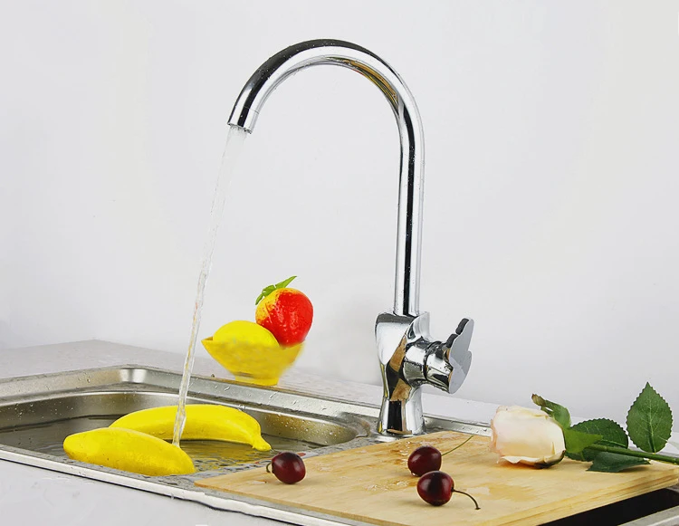 Бесплатная доставка новый дизайн Твердый латунный Смеситель для кухни горячая