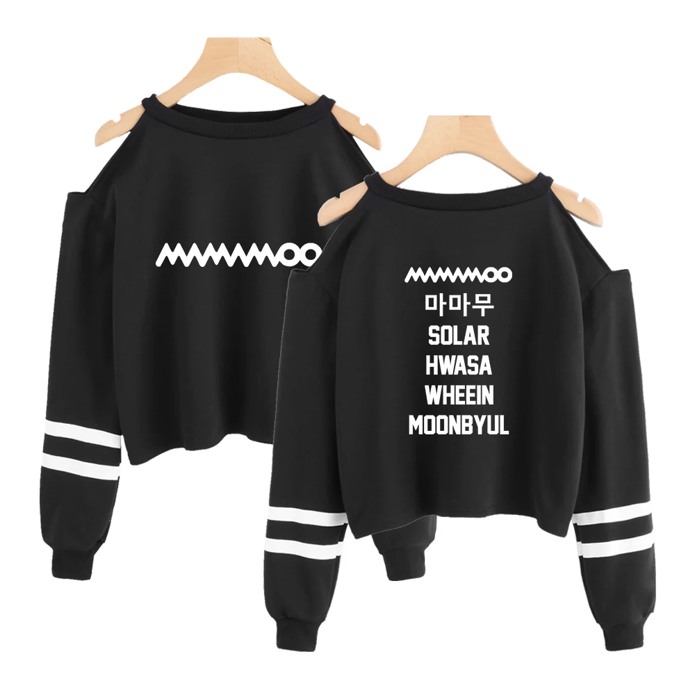 Женский укороченный топ с открытыми плечами Mamamoo Белый Летний Топ длинным