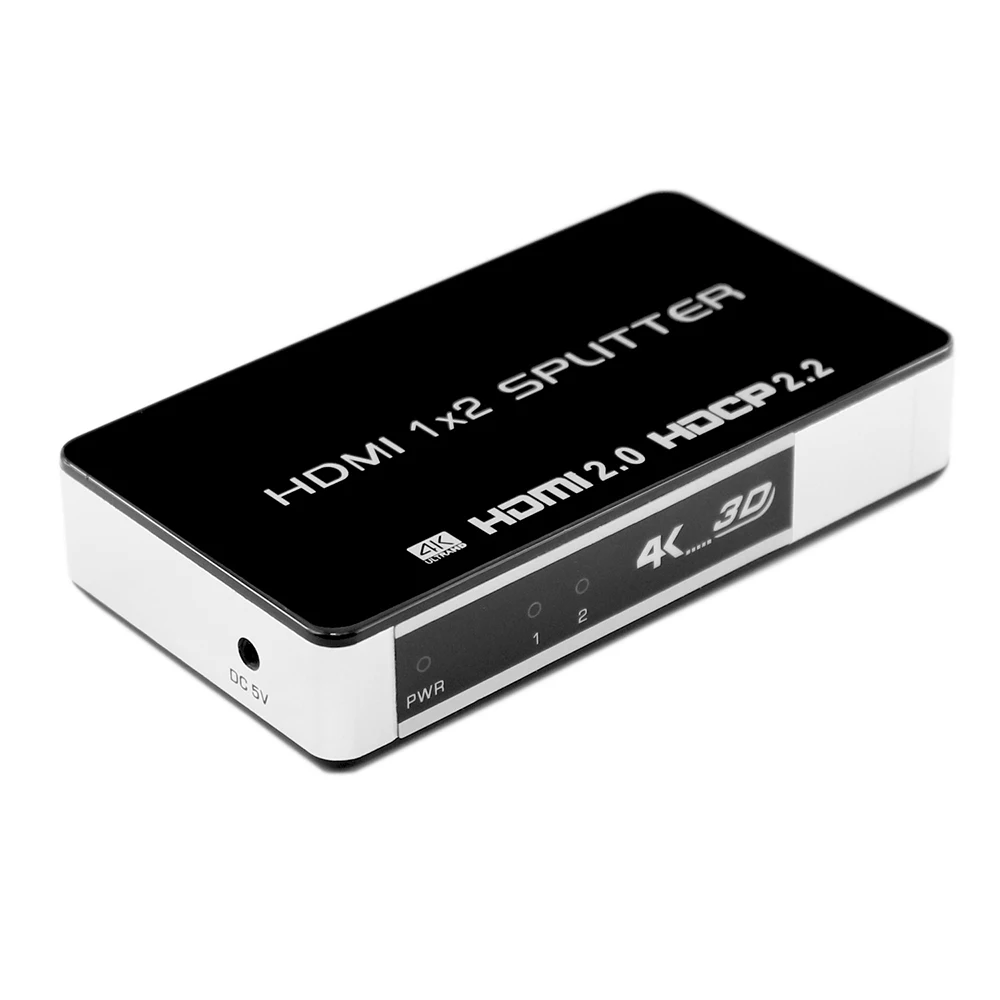 Разветвитель HDMI 2 0 4K 60 Гц HDCP разветвитель усилитель переключатель с адаптером