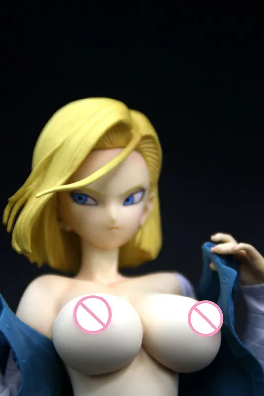 Android 18 лазурь 1/6 Сексуальная аниме девушка Рисунок японский экшен фигурки голая