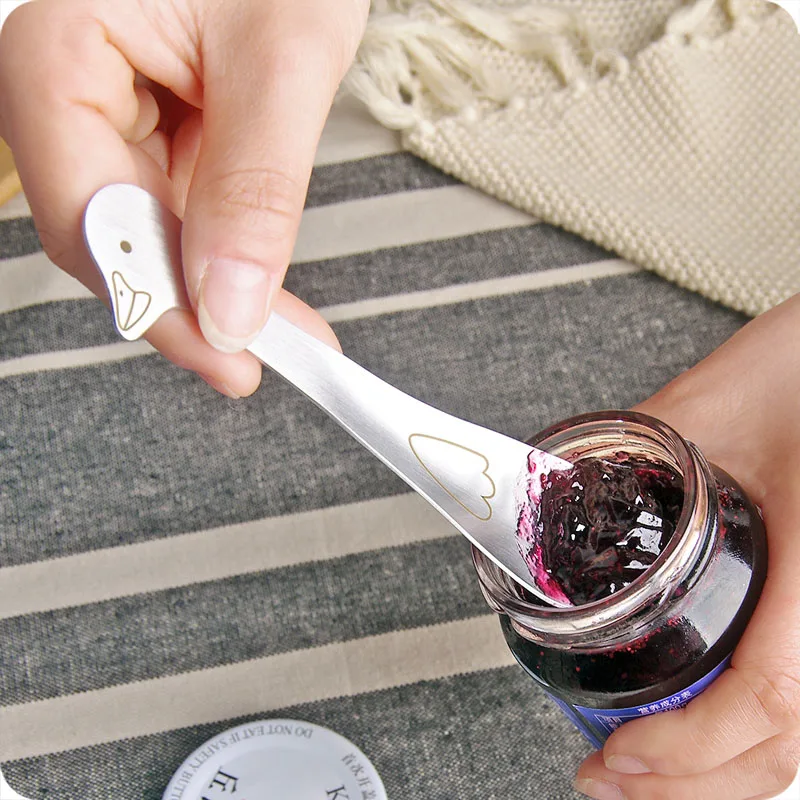 Детские Ложки QuickDone из нержавеющей стали серебристые милые Мультяшные детские