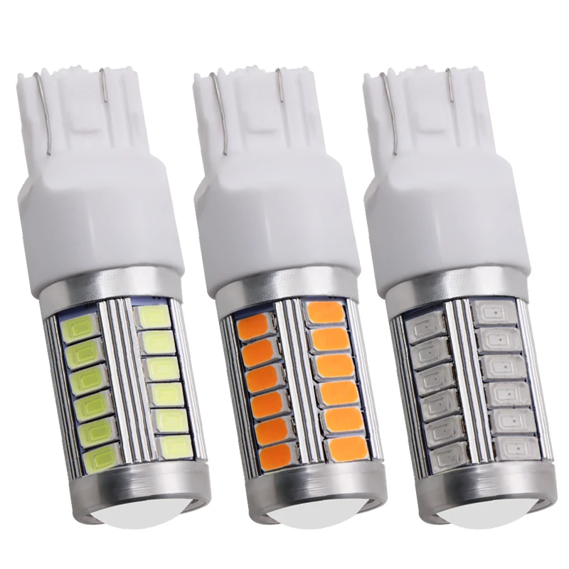 1x T20 7443 W21/5W 33 светодиодный 5630 5730 smd Автомобильные стоп сигналы Противотуманные