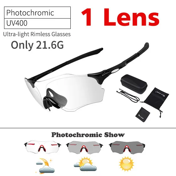 2 in 1 Rimless Black WEST BIKING фотохромные велосипедные очки MTB велосипедные солнцезащитные очки защитные очки UV400 для спорта на открытом воздухе для женщин и мужчин велосипедные очки - Цвет: 2 in 1 Rimless Black