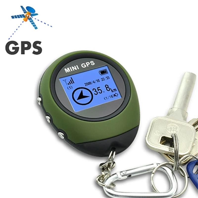 Мини-брелок с GPS-трекером локатор поиска пути 16 ПОИ-компасом для путешествий на