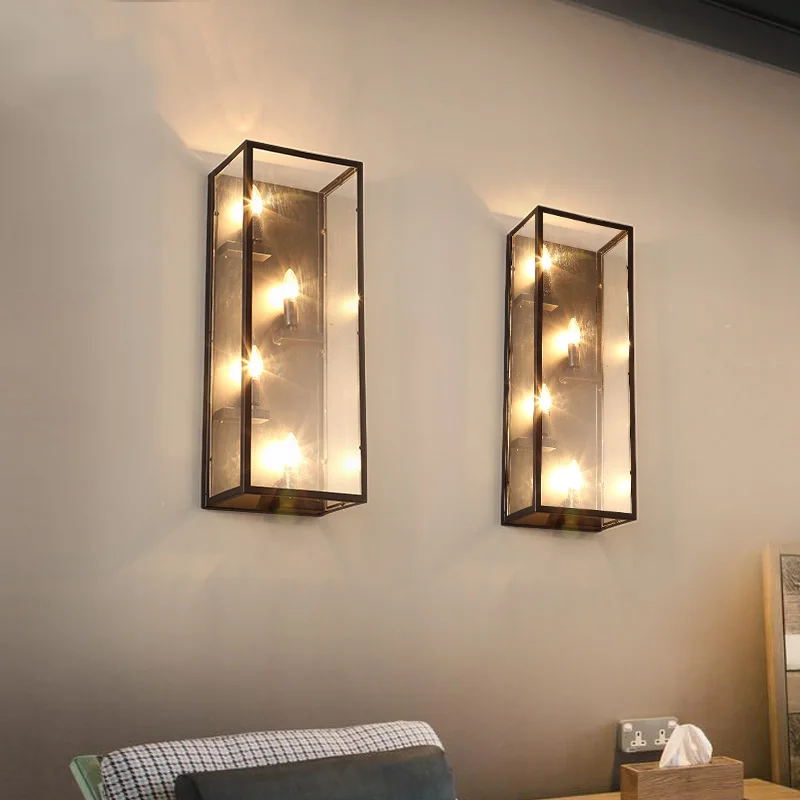 Винтажный настенный светильник в стиле индастриал старинная лампа Эдисона лофт