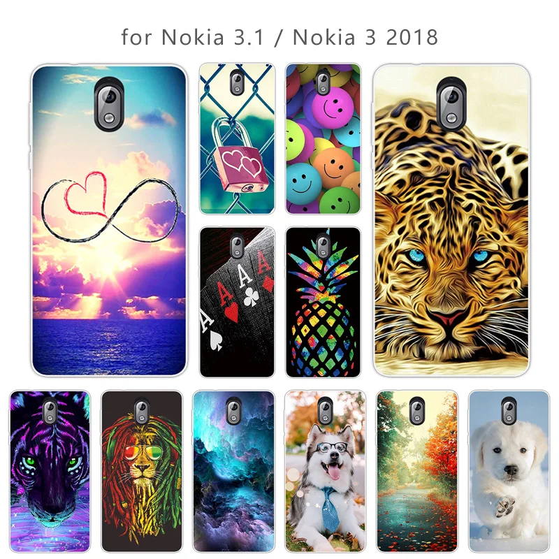 Прозрачный мягкий чехол из ТПУ для Nokia 3 1/3 2018 Skuli чехлы телефонов задней панели